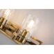 Estes 3 Light 23 inch ATB Bath Light Wall Light in Antique Brass
